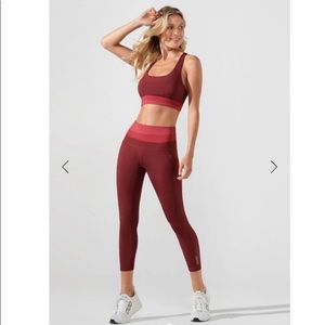 Lorna Jane Red/Burgundy Leggings
